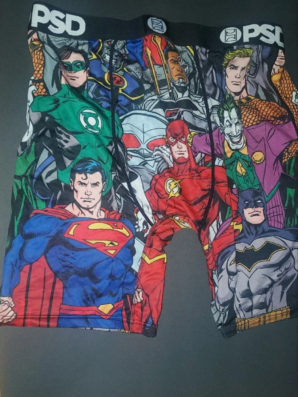 PSD Boys' DC Comics Superhero Boxer Briefs in Green, Red, Blue, Purple, Black